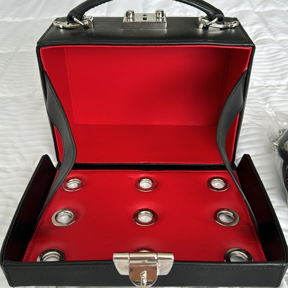 MARK CROSS Grace bag black smooth leather with grommets. Most wanted MC bag! - Picture 6 of 7